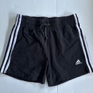 Adidas women's athletic shorts size XS black and white drawstring waist